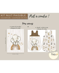 Collection Bébé Eléphant Baby Savane