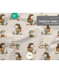 Tissu Hérissons & Cie Animaux de la Forêt Automne