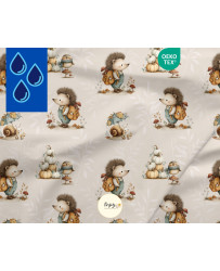 Tissu Hérissons & Cie Animaux de la Forêt Automne