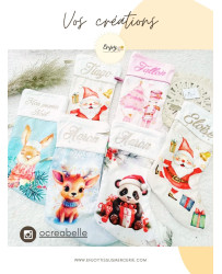 Patron Chaussette de Noël Pingouin Baby Noël | Options au choix