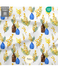 copy of Tissu Jardin de Citrons Feuillages et Fleurs