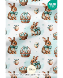 Tissu Petits Lapins de...