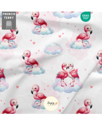 copy of Tissu Flamands Roses dans les Nuages