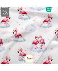 copy of Tissu Flamands Roses dans les Nuages