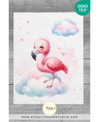 copy of Tissu Flamands Roses dans les Nuages