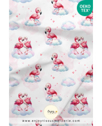 Tissu Flamands Roses dans...